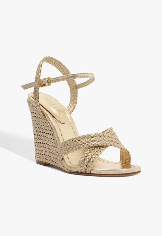 Karima Metallic Nappa Sandal - Schutz Shoes