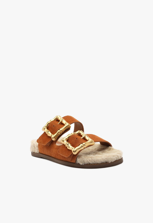 Enola Weekend Sporty Cow Suede Sandal - Schutz Shoes