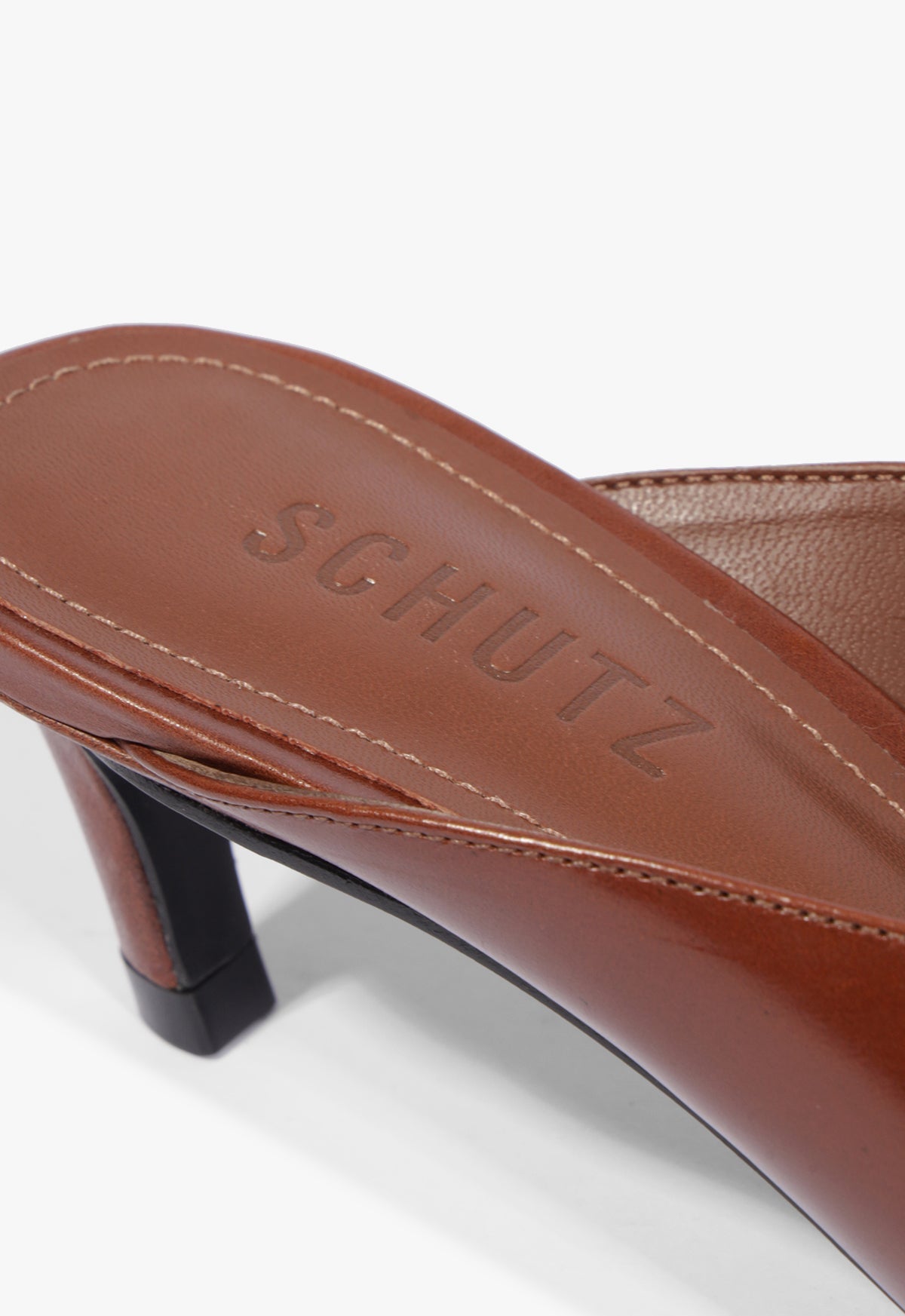 Loren Mid Leather Pump - Schutz Shoes