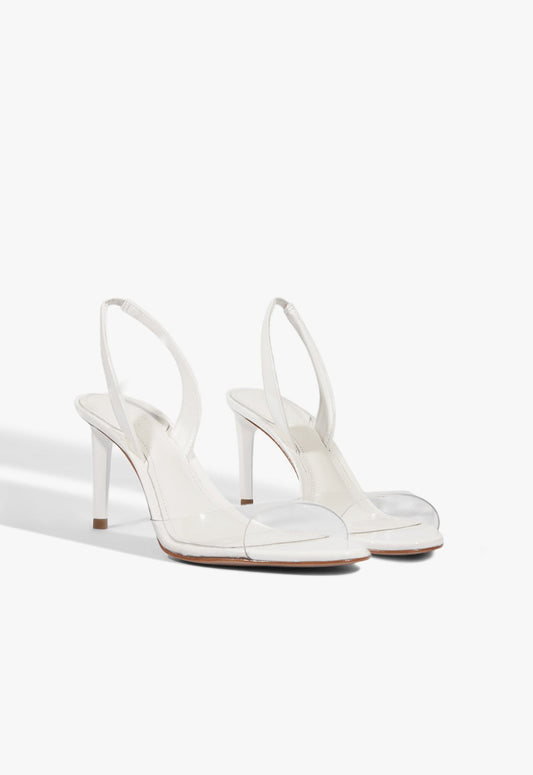 Scarlett Sling Mid Vinyl Patent Sandal - Schutz Shoes