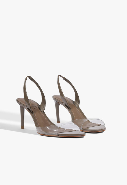 Scarlett Sling Mid Vinyl Patent Sandal - Schutz Shoes