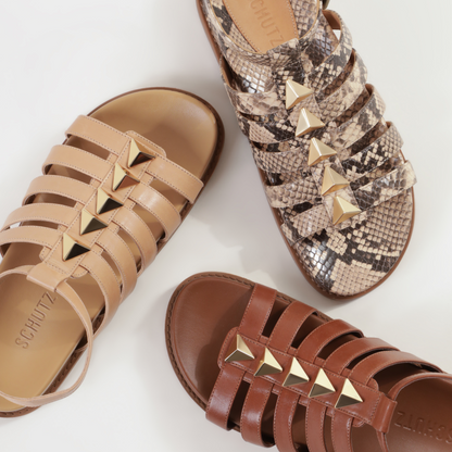 Kyrie Sporty Leather Sandal - Schutz Shoes