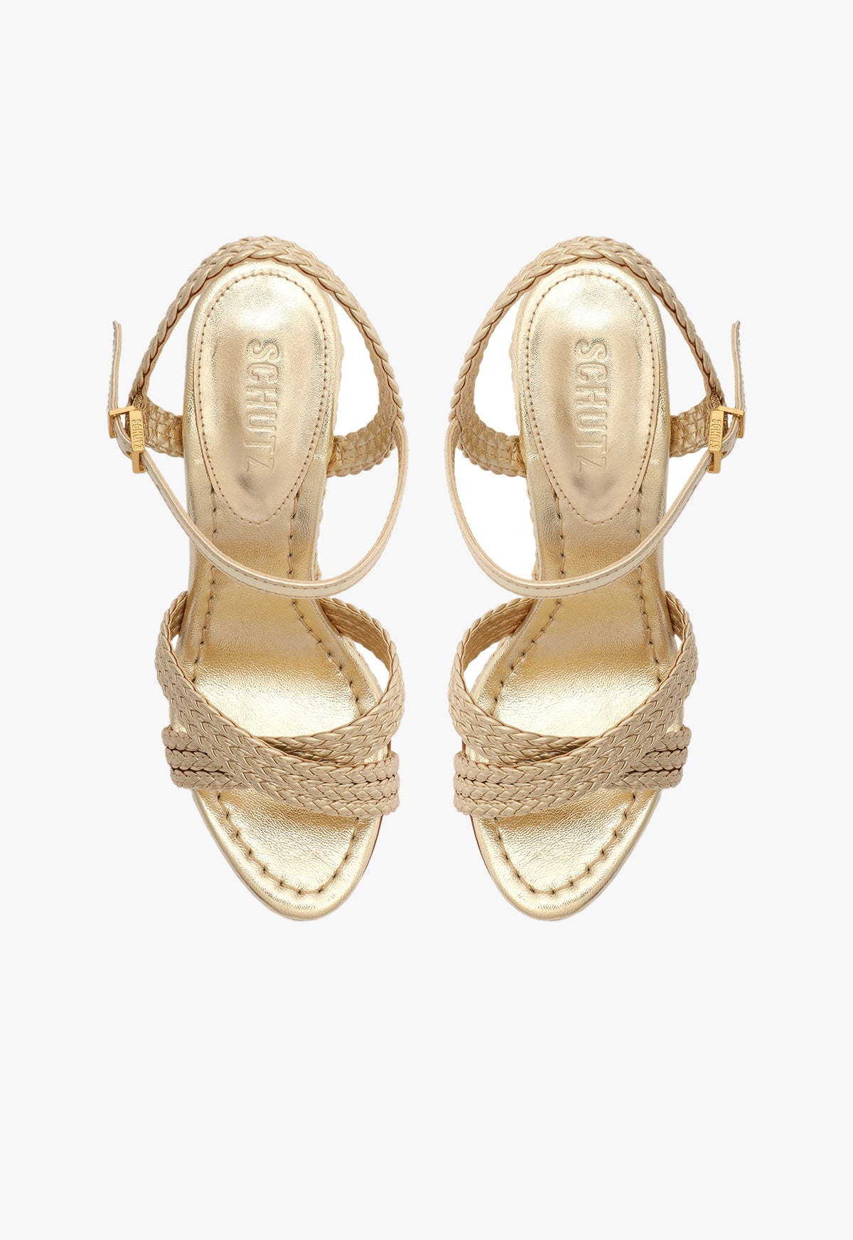 Karima Metallic Nappa Sandal - Schutz Shoes