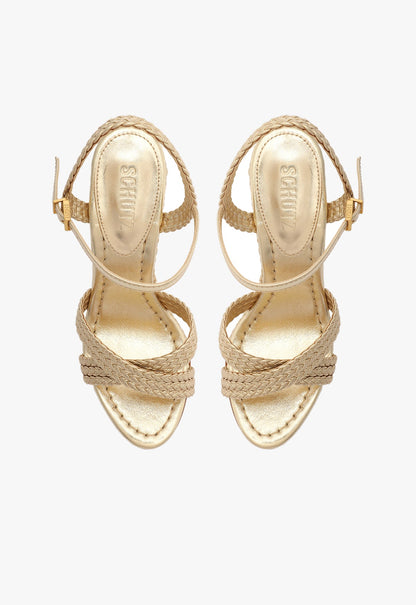 Karima Metallic Nappa Sandal - Schutz Shoes