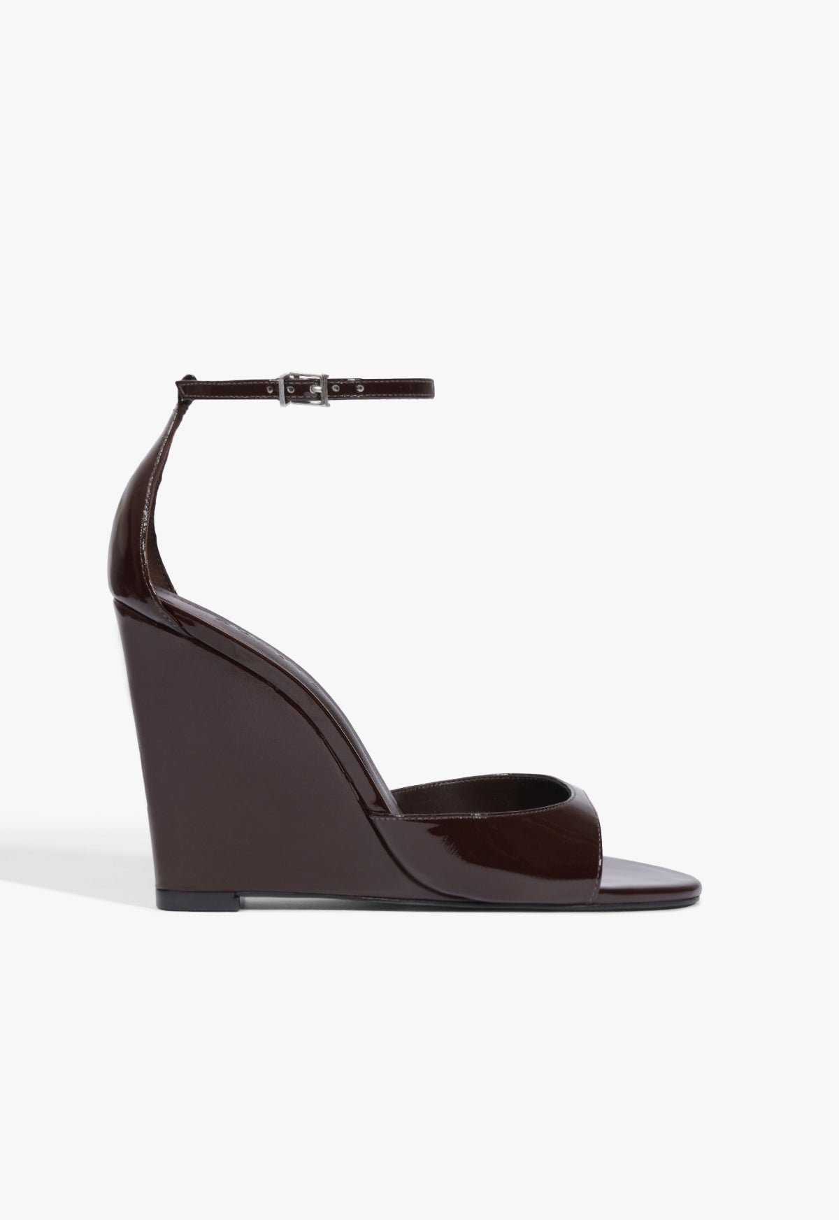 Scarlett Wedge Patent Leather Sandal 5 Maplewood Patent - Schutz Shoes