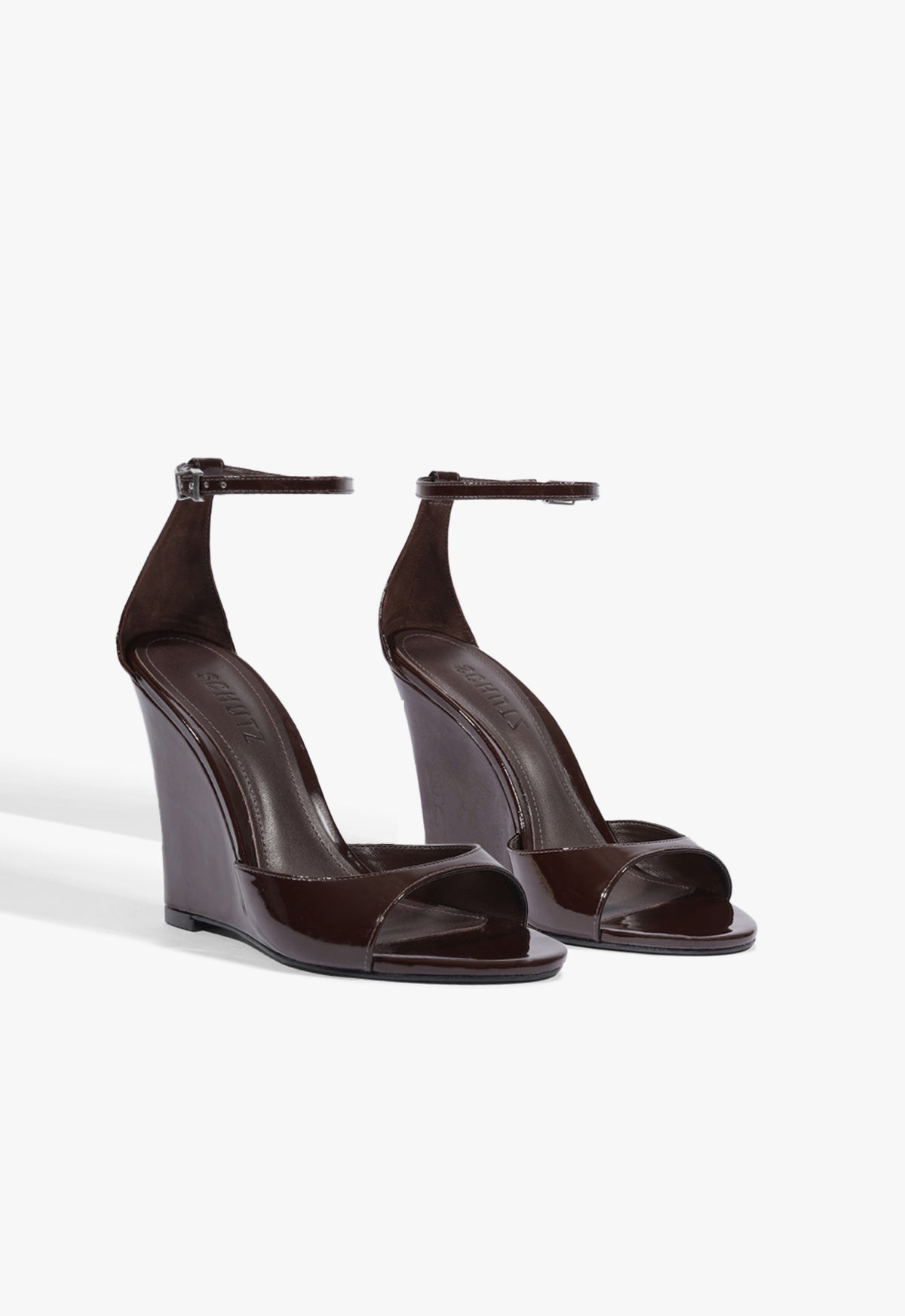 Scarlett Wedge Patent Leather Sandal - Schutz Shoes