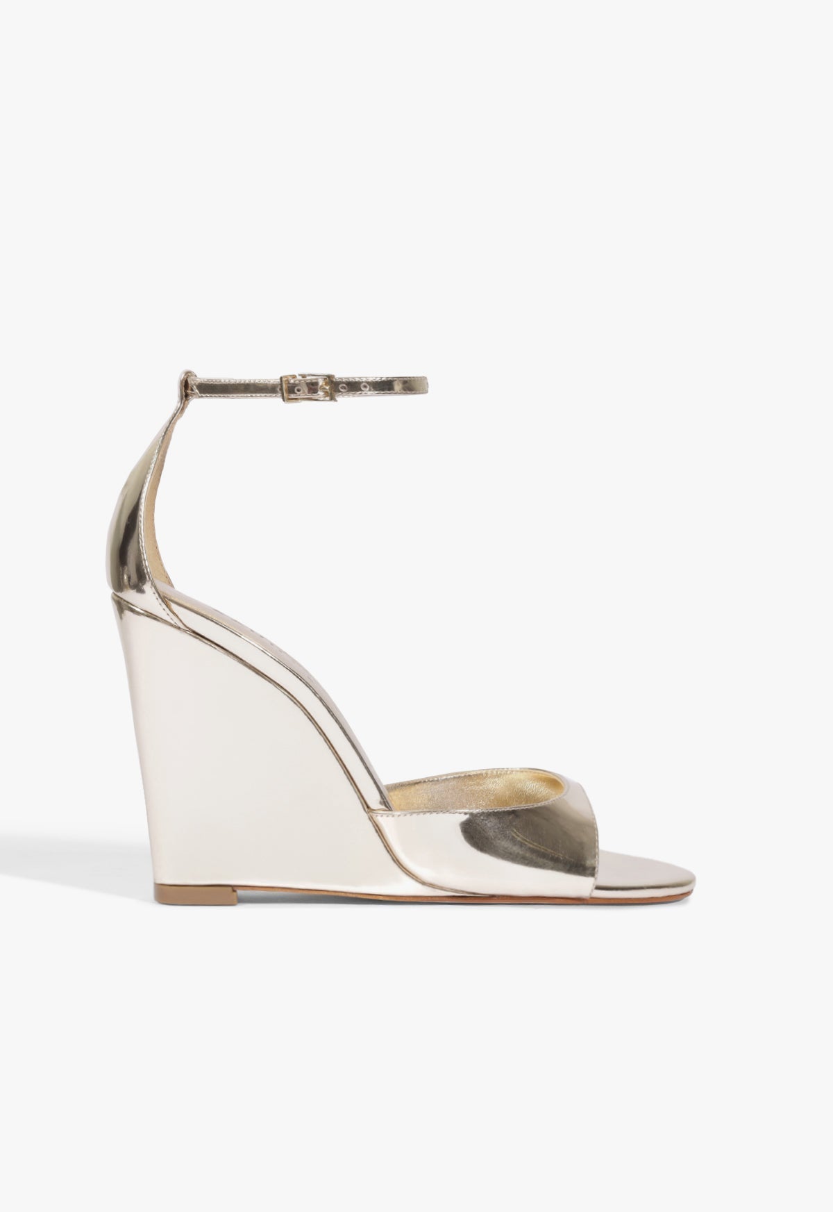Scarlett Wedge Sandal 5 Platinum Metallic - Schutz Shoes
