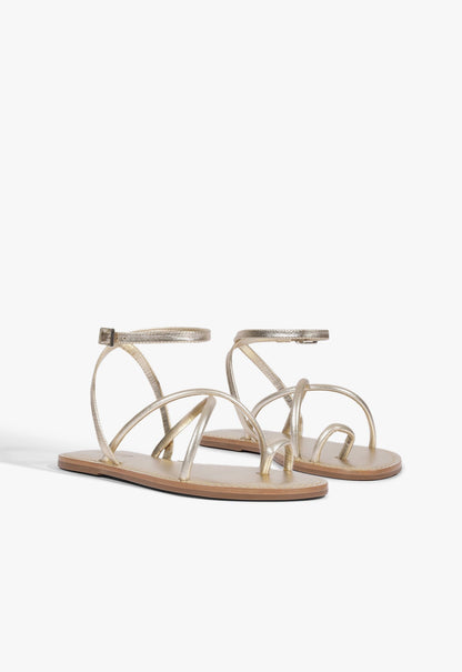 Valeria Leather Flat Sandal - Schutz Shoes