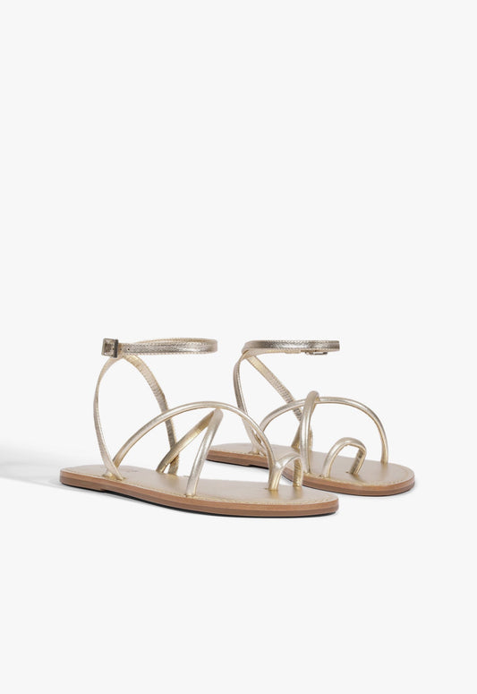 Valeria Leather Flat Sandal - Schutz Shoes