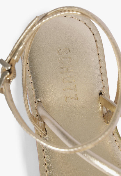 Valeria Leather Flat Sandal - Schutz Shoes