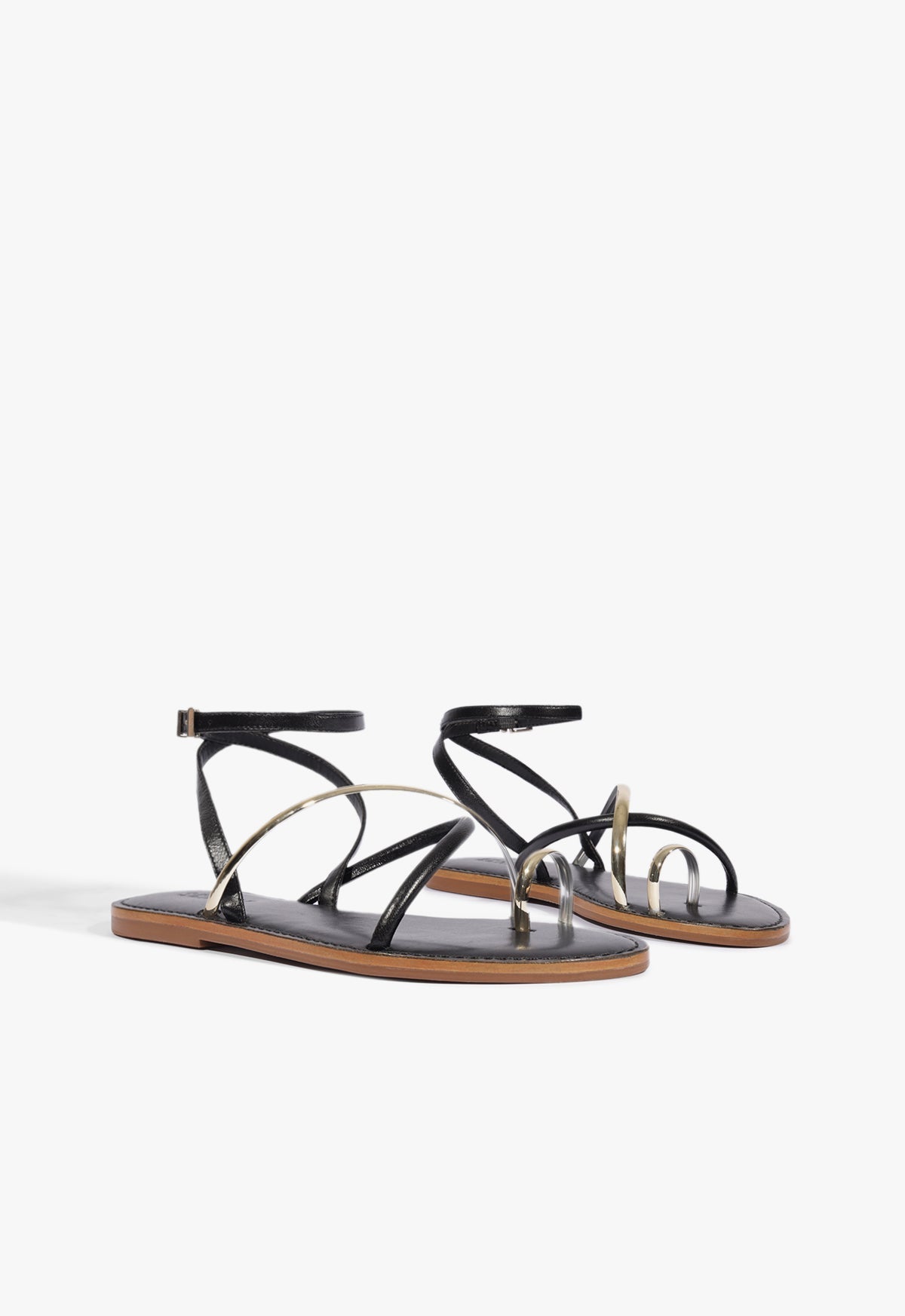 Valeria Leather Flat Sandal - Schutz Shoes