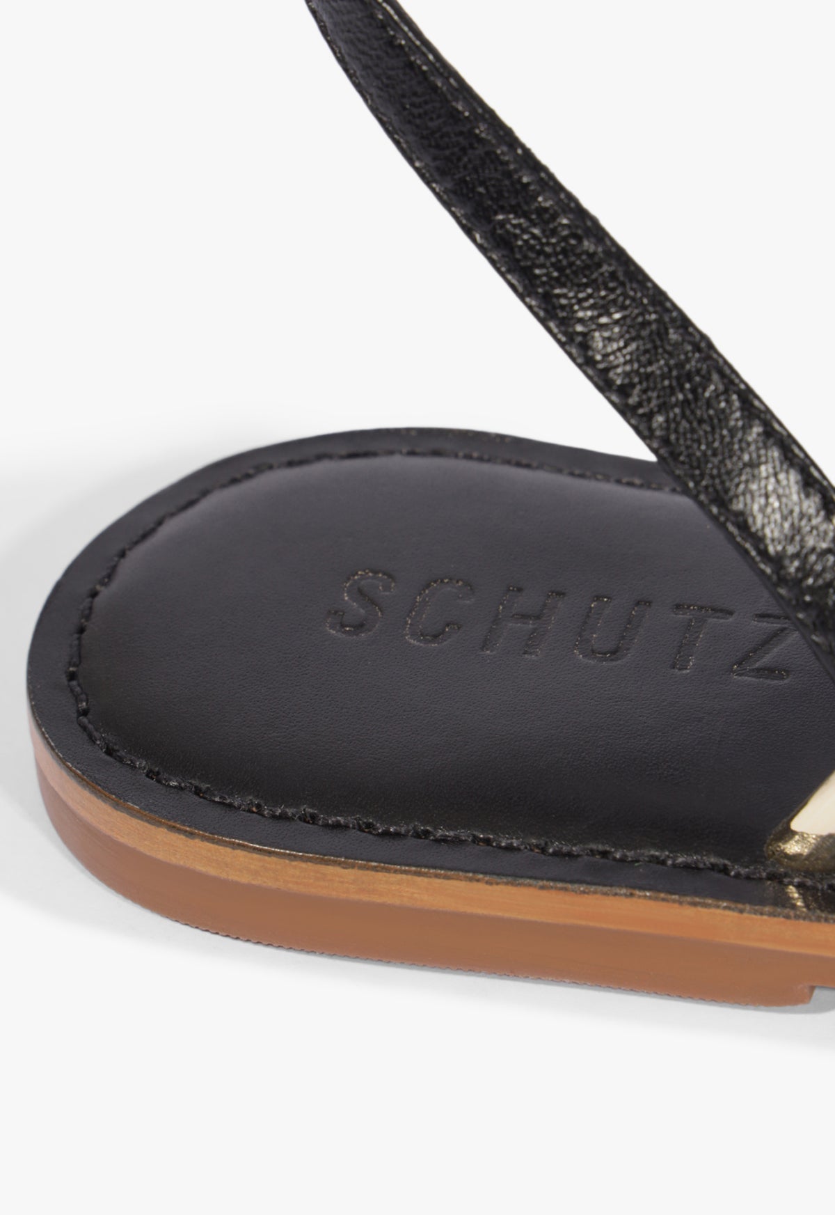 Valeria Leather Flat Sandal - Schutz Shoes