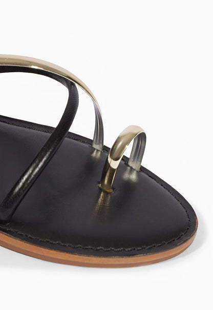 Valeria Leather Flat Sandal - Schutz Shoes