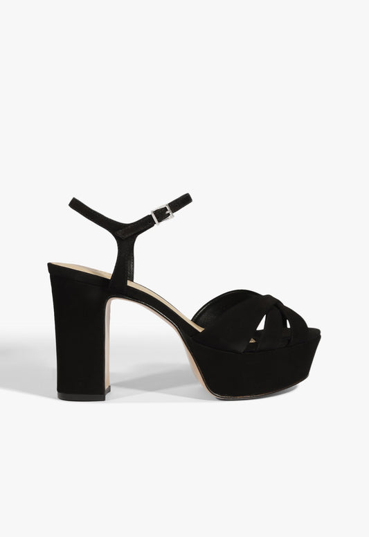 Keefa Sandal 5 Black Nubuck - Schutz Shoes