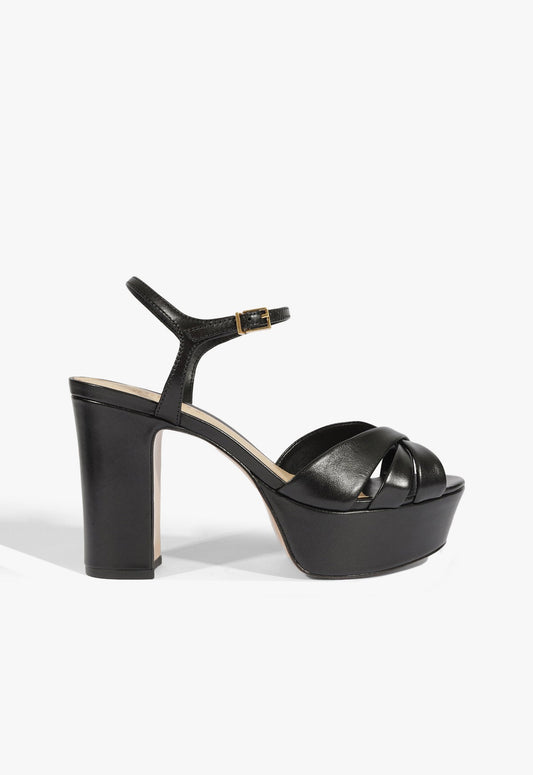 Keefa Sandal 5 Black Deluxe Nappa - Schutz Shoes