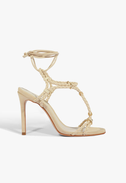 Cordelia Stiletto Sandal 5 Egg Shell Synthetic - Schutz Shoes