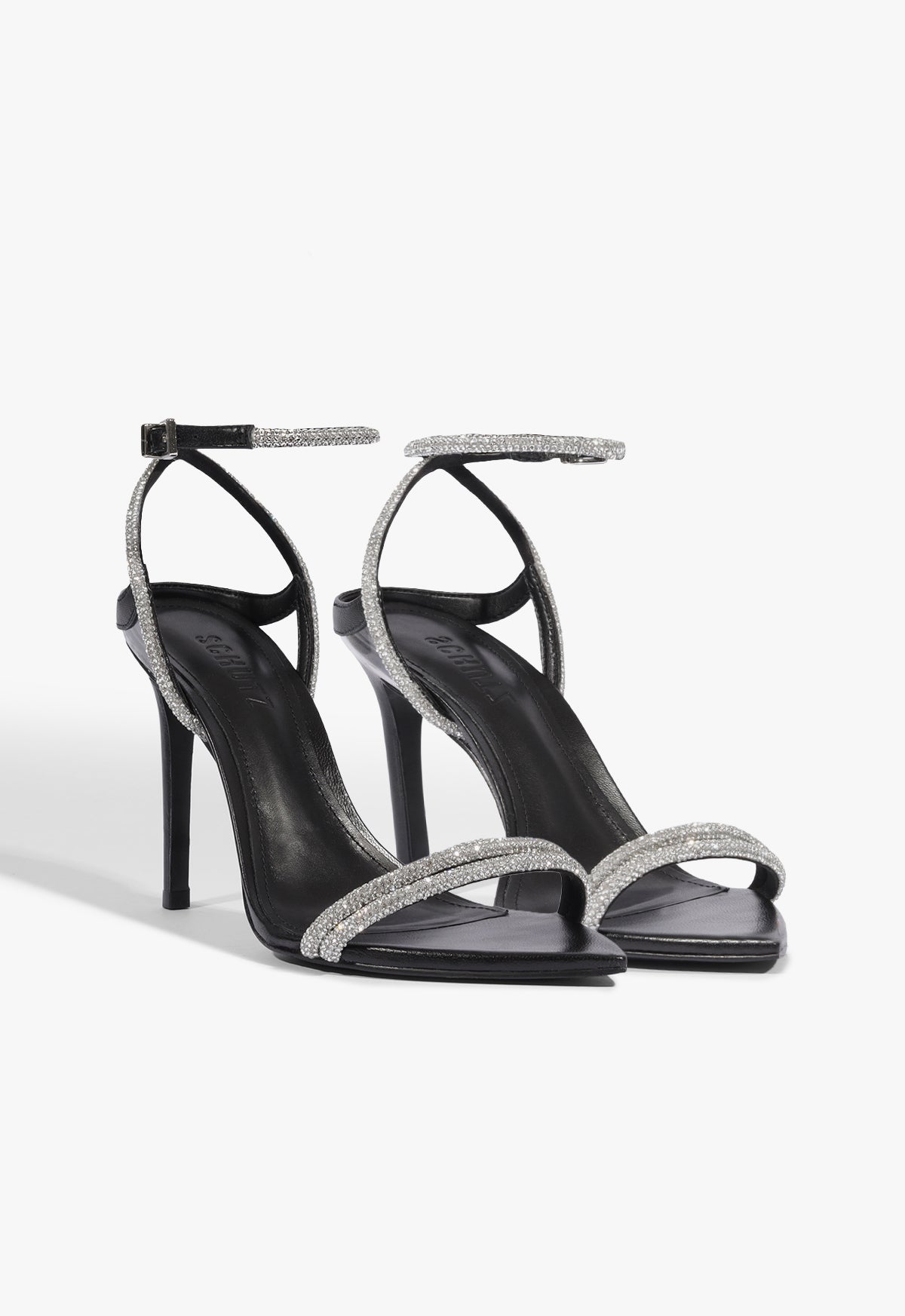 Skye Shine Leather Stiletto Sandal - Schutz Shoes