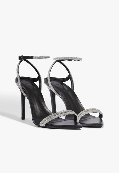 Skye Shine Leather Stiletto Sandal - Schutz Shoes
