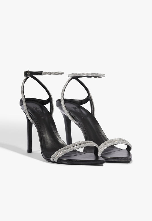 Skye Shine Leather Stiletto Sandal - Schutz Shoes