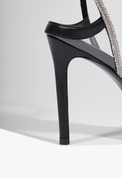 Skye Shine Leather Stiletto Sandal - Schutz Shoes