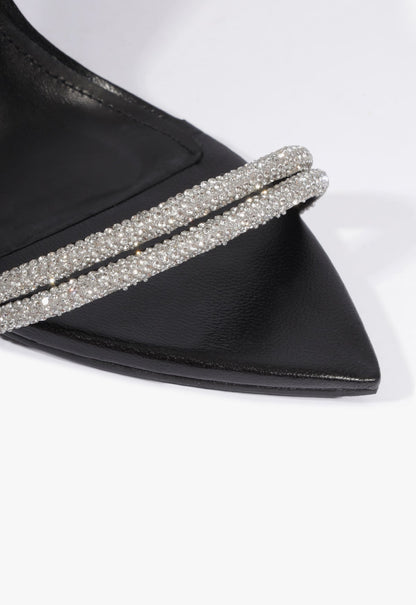 Skye Shine Leather Stiletto Sandal - Schutz Shoes