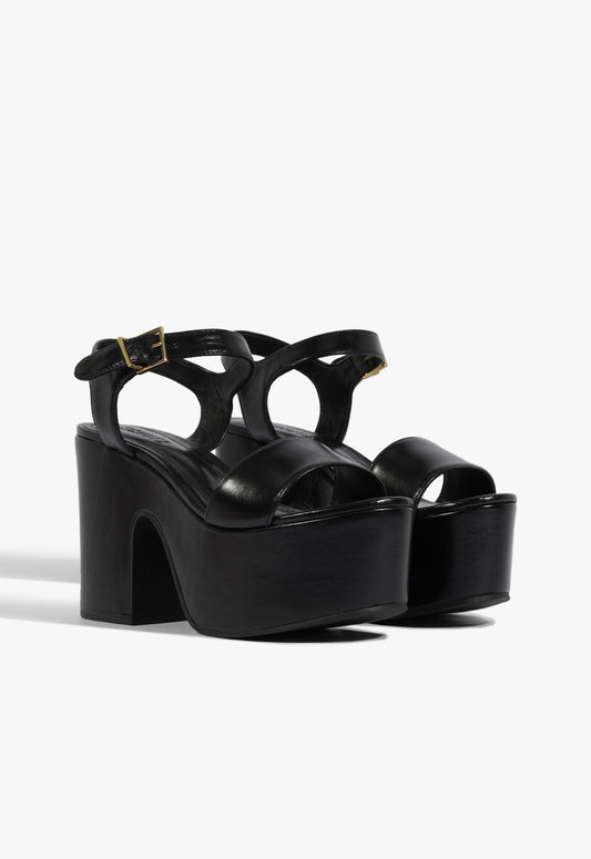 Tuke Leather Platform Sandal - Schutz Shoes
