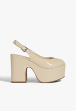 Brandi Sandal 5 Off White Leather - Schutz Shoes