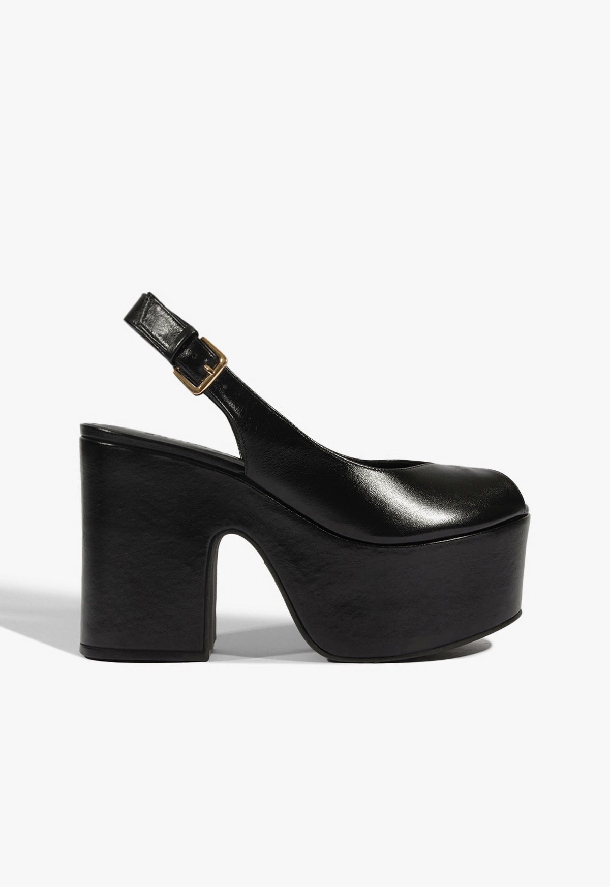 Brandi Leather Sandal 5 Black Leather - Schutz Shoes