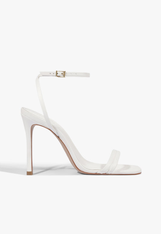 Altina Leather Sandal 5 White Leather - Schutz Shoes