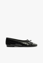 Arissa Black Leather Ballet Flat 5 Black Leather - Schutz Shoes
