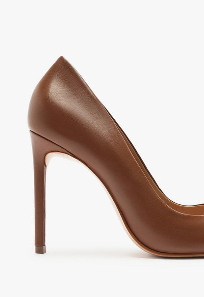 Lou High Stiletto Brown Pump - Schutz Shoes