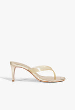 Roslyn Jelly Thong Sandal 5 Platinum Metallic Synthetic - Schutz Shoes