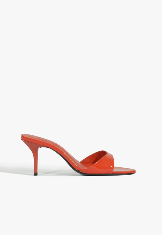 Elodie Patent Sandal 5 Orange Clay Patent - Schutz Shoes