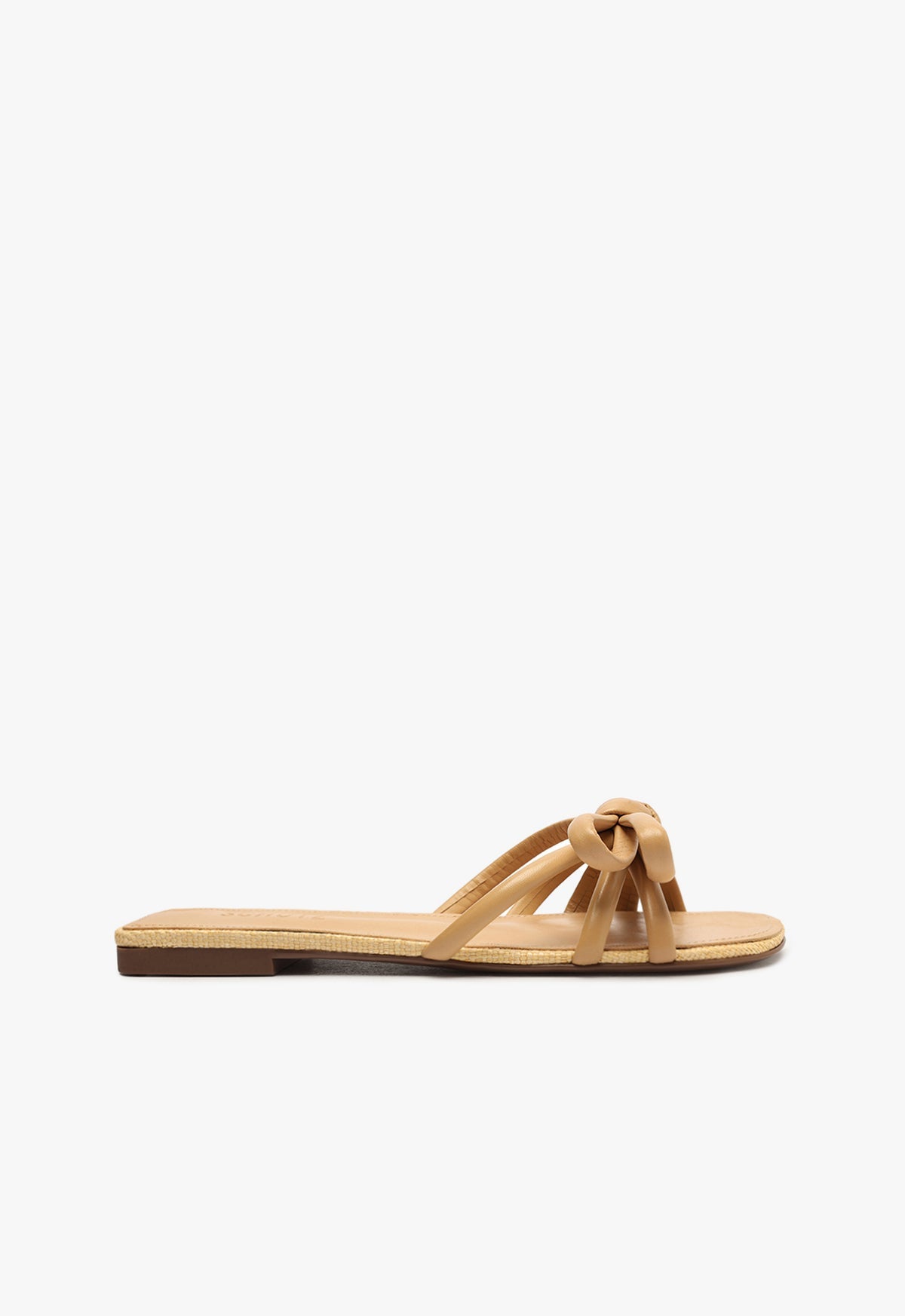 Blossom Flat Sandal 5 Lightwood Faux Leather - Schutz Shoes