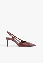 Boris Mid Leather Pump 5 Wine Berry Leather - Schutz Shoes
