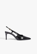 Boris Mid Leather Pump 5 Black Leather - Schutz Shoes