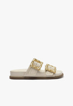 Enola Pearl Sporty Sandal 5 Pearl Leather - Schutz Shoes