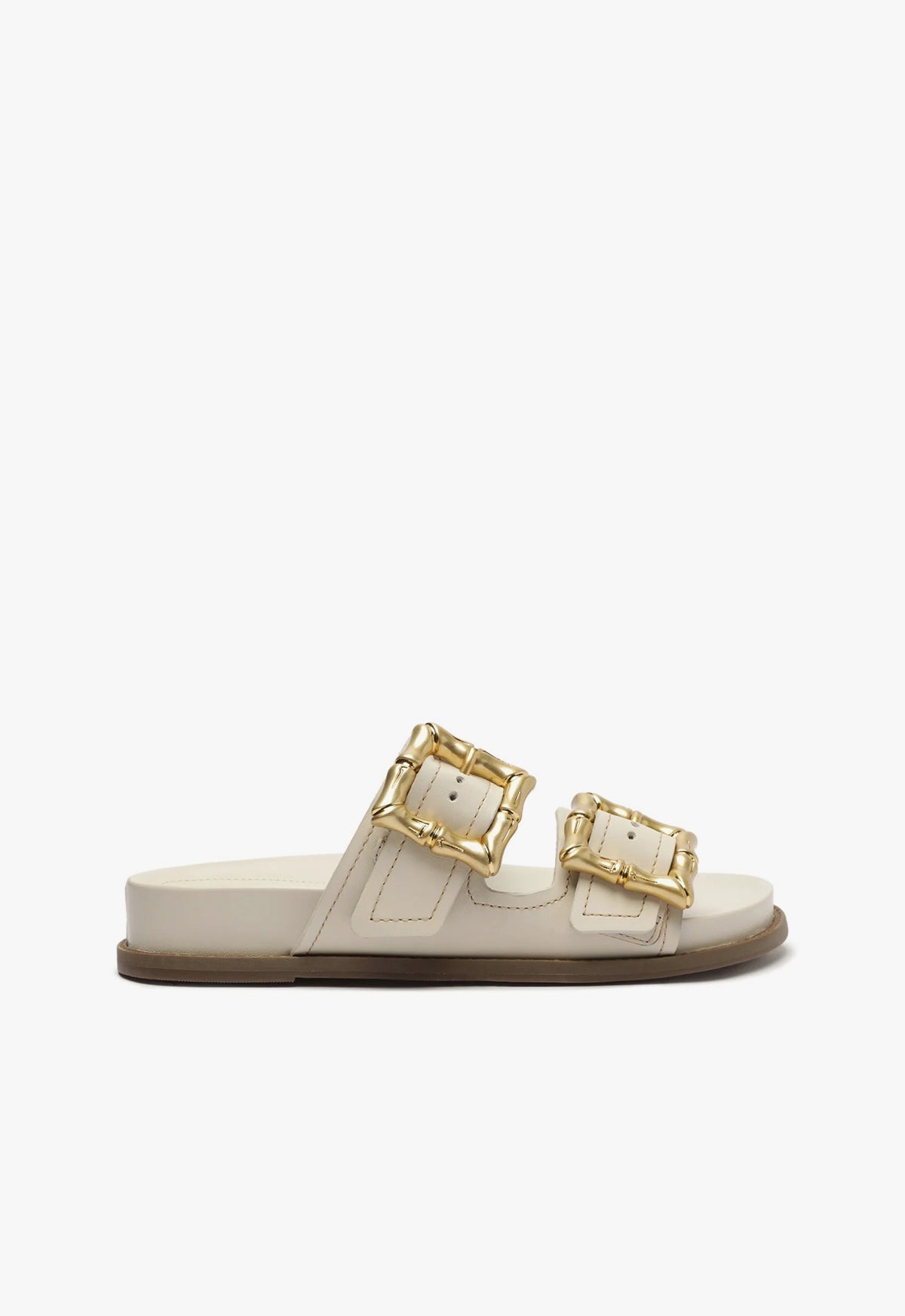 Enola Pearl Sporty Sandal 5 Pearl Leather - Schutz Shoes