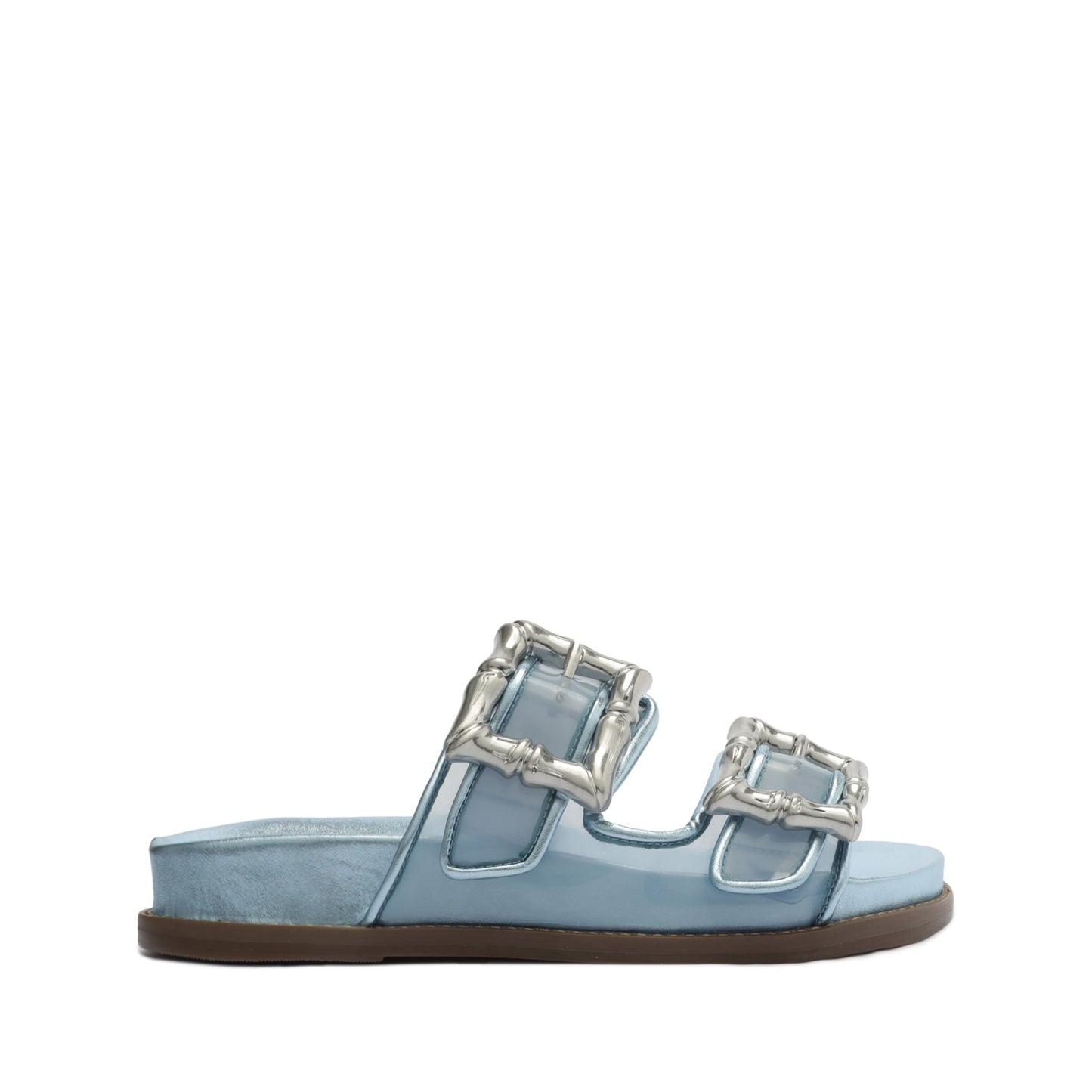 Enola Sporty Vinyl Sandal 5 Sky way Vinyl - Schutz Shoes