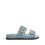 Enola Sporty Vinyl Sandal 5 Sky way Vinyl - Schutz Shoes