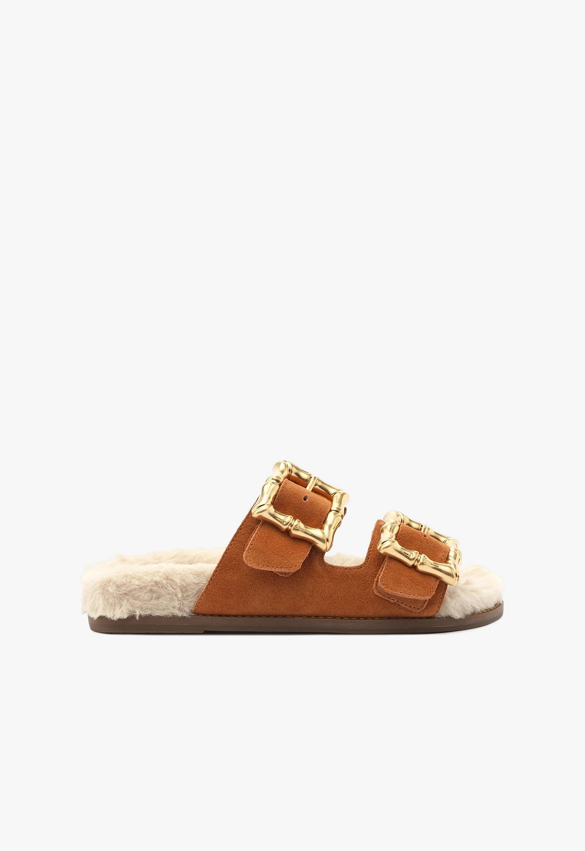 Enola Weekend Sporty Cow Suede Sandal 5 Honey Peach Cow Suede - Schutz Shoes