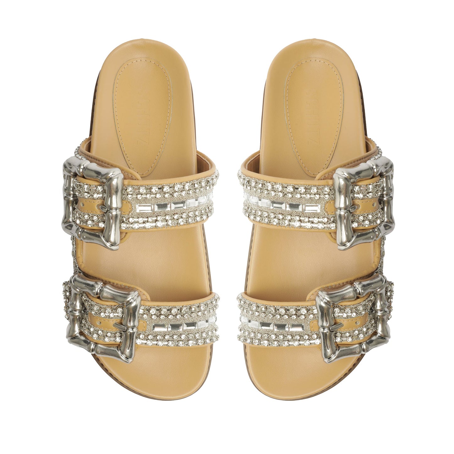 Enola Shine Sporty Leather Sandal - Schutz Shoes