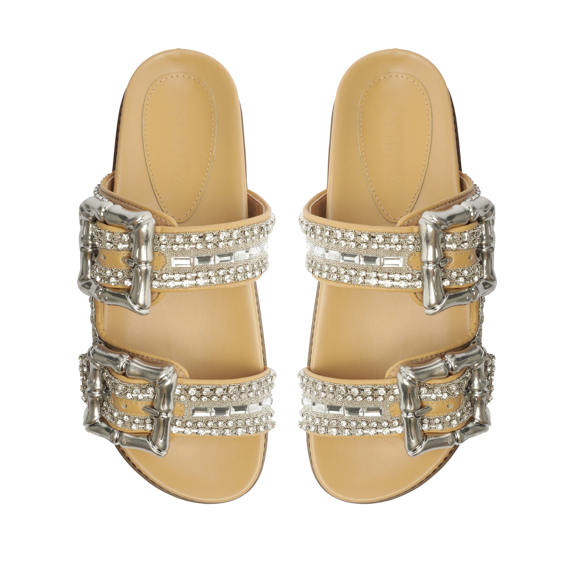Enola Shine Sporty Leather Sandal - Schutz Shoes
