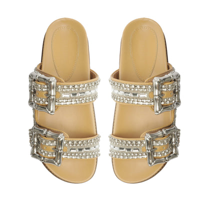 Enola Shine Sporty Leather Sandal - Schutz Shoes