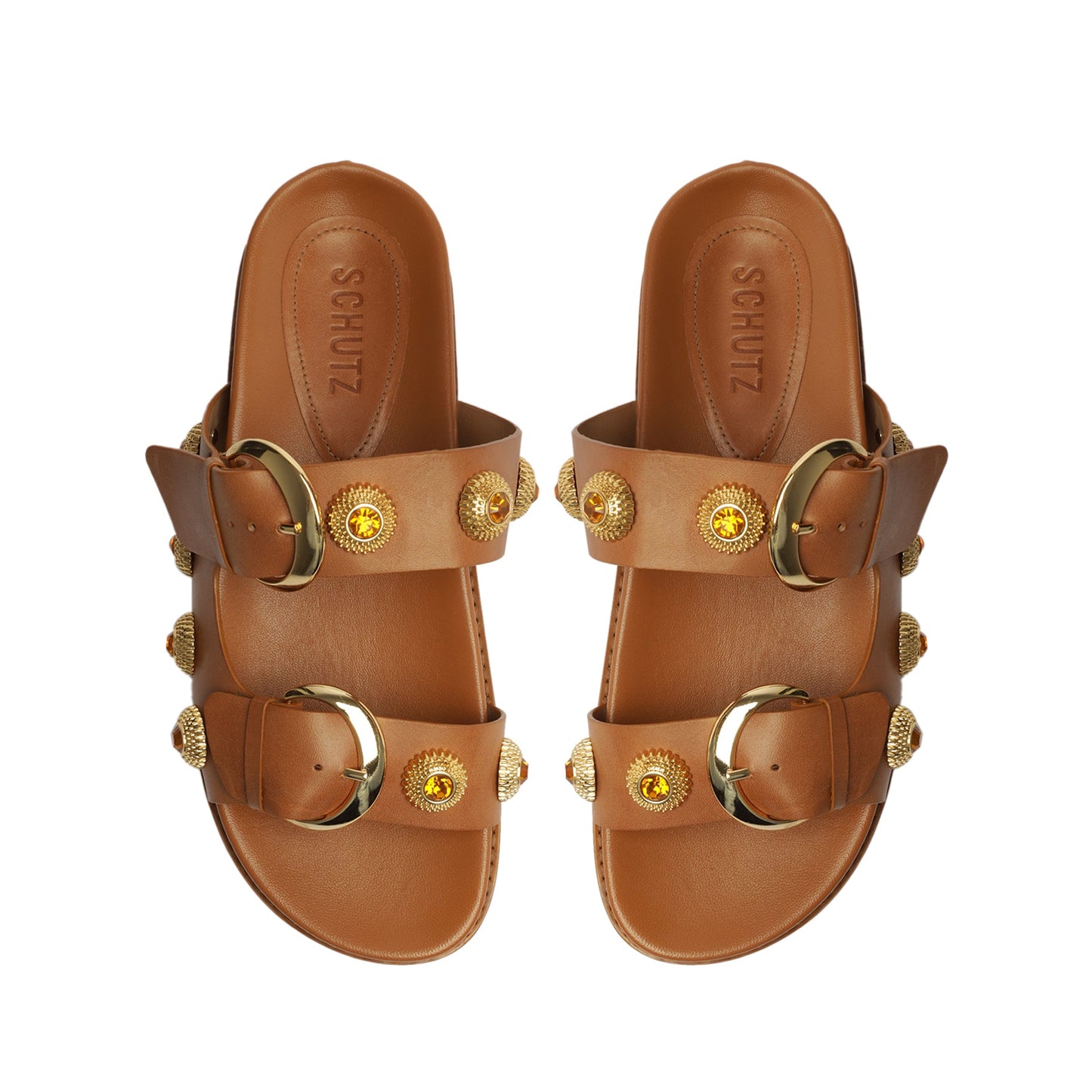 Vivian Sporty Atanado Leather Sandal - Schutz Shoes