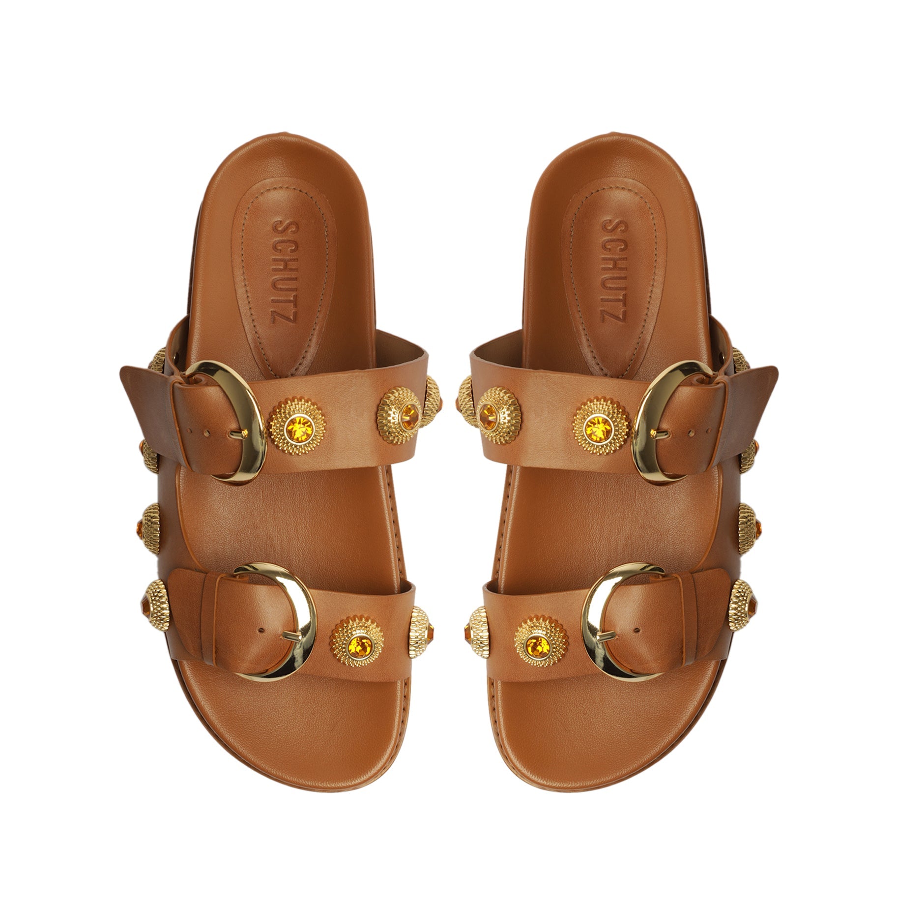 Vivian Sporty Atanado Leather Sandal - Schutz Shoes