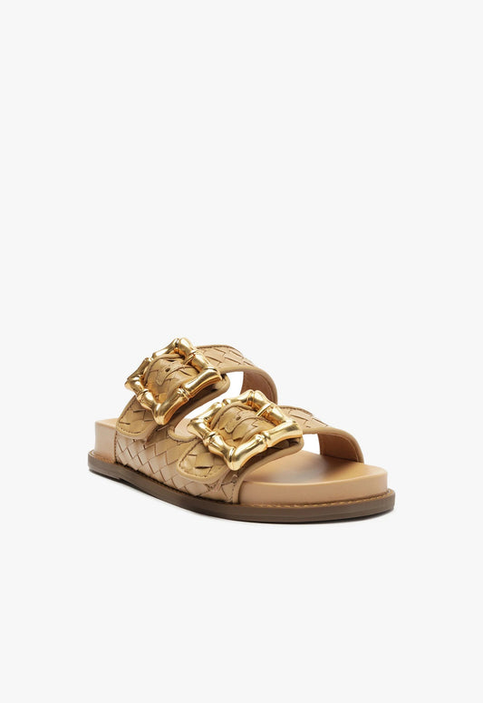 Enola Light Beige Sporty Sandal - Schutz Shoes