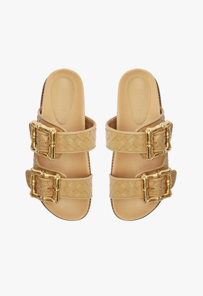 Enola Light Beige Sporty Sandal - Schutz Shoes
