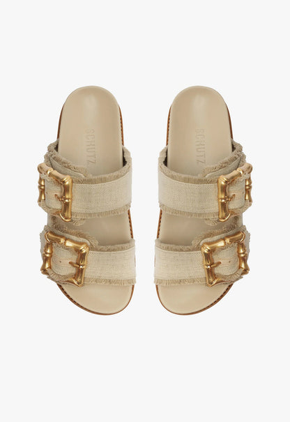 Enola Sporty Linen Sandal - Schutz Shoes