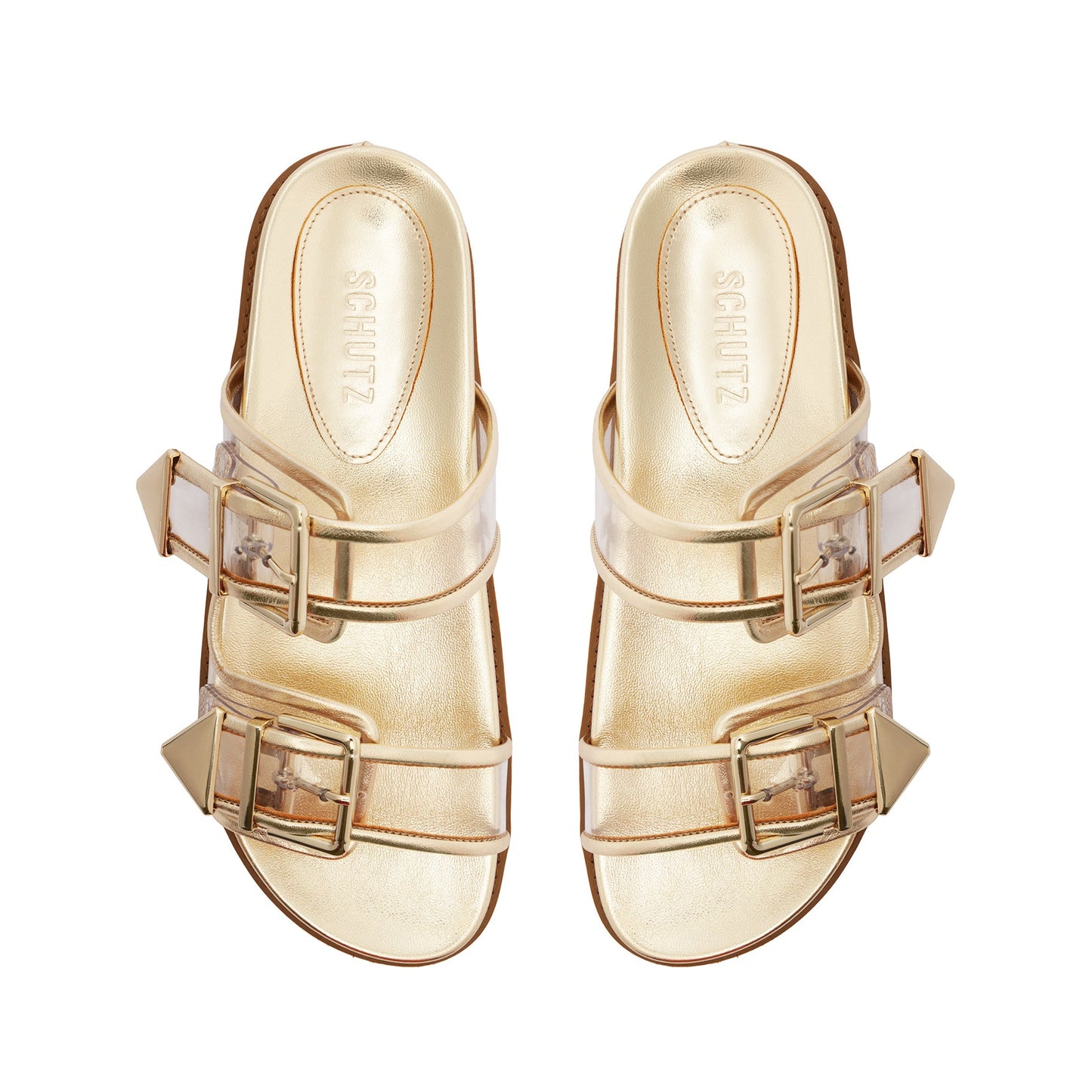Naomi Sporty Vinyl & Metallic Sandal - Schutz Shoes